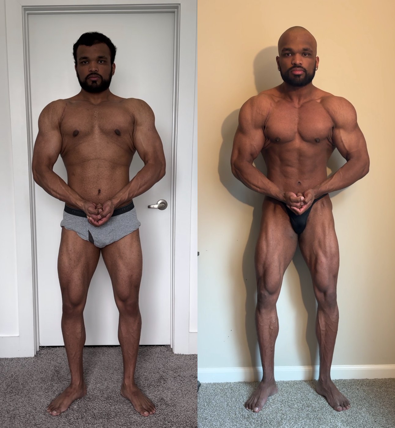 Raymond Mathew before and after transformation